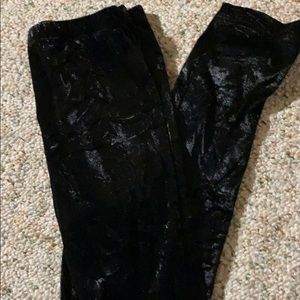 velvet leggings